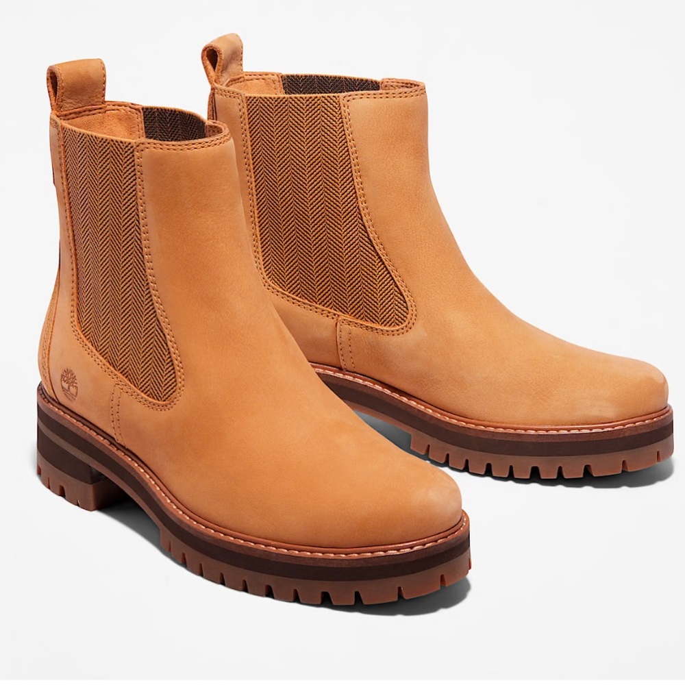 New! Timberland Courmayeur Valley Chelsea Wheat Nubuck